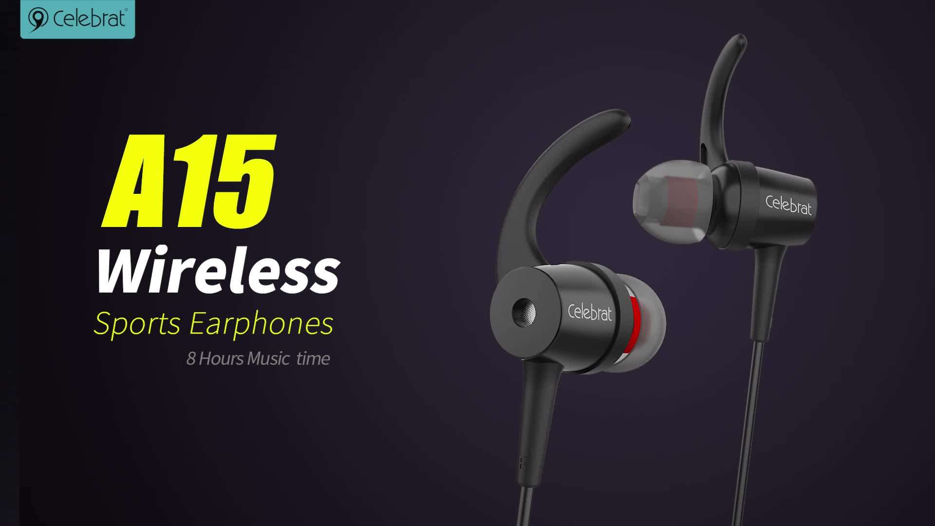 YISON CELEBRAT A15 SPORTS WIRELESS EARPHONE 3RAFOTY STORE